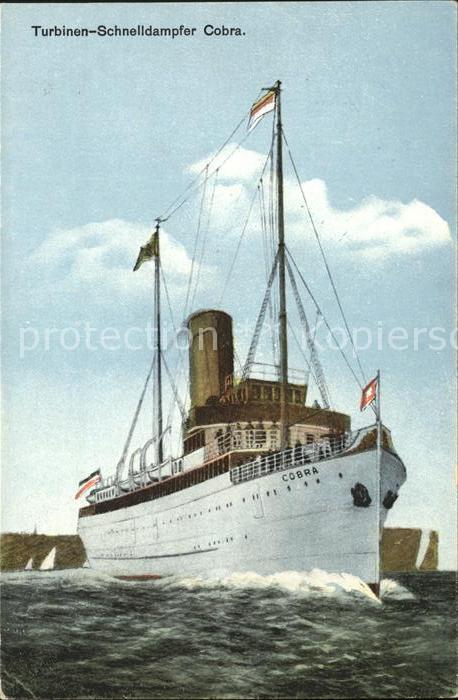 Dampfer Oceanliner Turbinen-Schnelldampfer Cobra