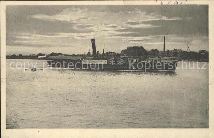 Dampfer Seitenrad Courier Weserfahrt G.m.b.H.