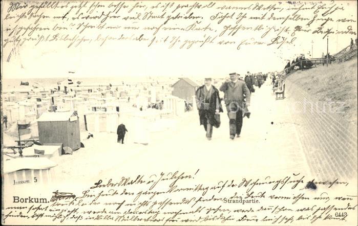 BORKUM Nordseebad Niedersachsen Strand Promenade