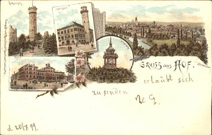 Hof Saale Post Rathaus