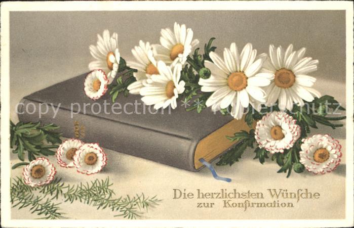 Konfirmation Blumen Bibel