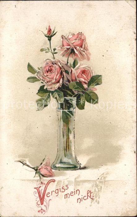 Rosen Vergiss mein nicht Blumenvase