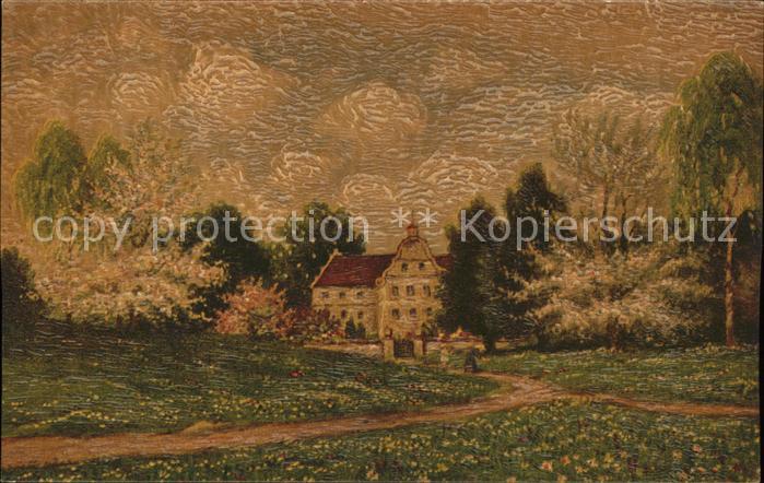Schloesser Künstlerkarte Im Schlossgarten