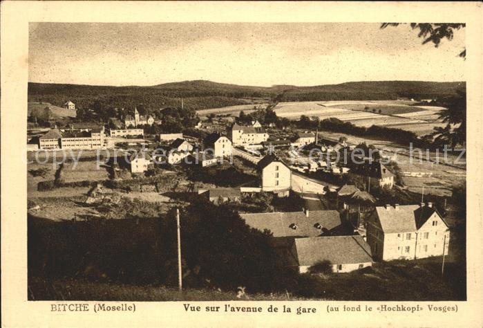 Bitche Moselle Vue sur l avenue de la gare