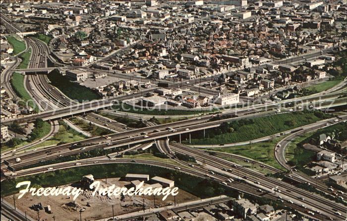 Los Angeles California Interchange Autobahn Fliegeraufnahme