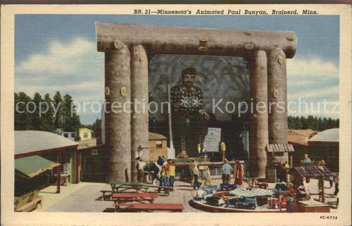 Minnesota City Animated Paul Bunyan Brainerd