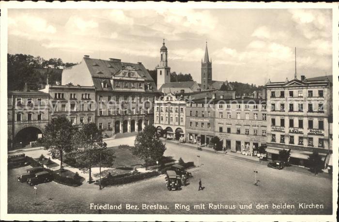 Friedland Breslau Ring Rathaus Kirchen