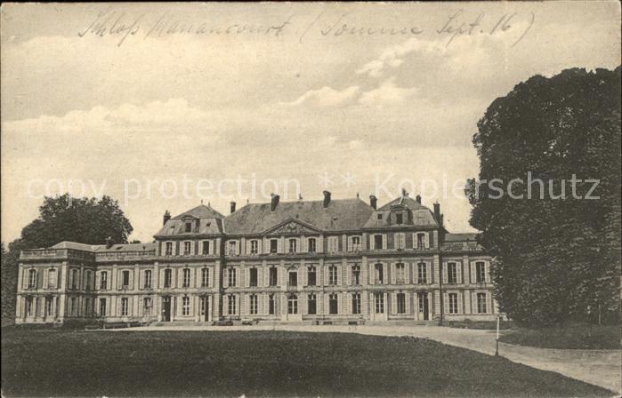 Belleau Meurthe-et-Moselle Manoncourt Schloss Feldpostkarte