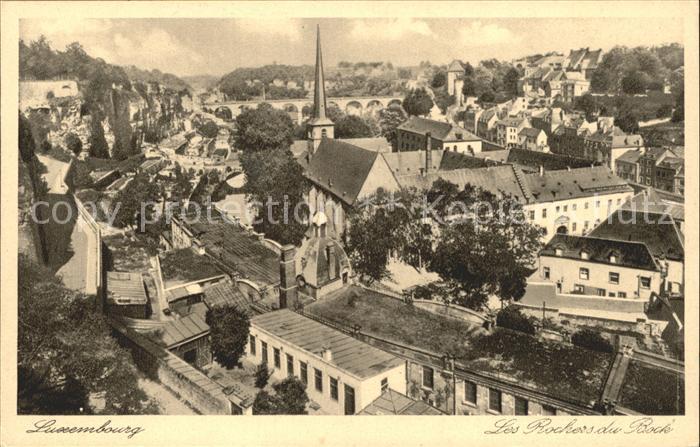 LUXEMBOURG  Luxemburg Fliegeraufnahme Stadt