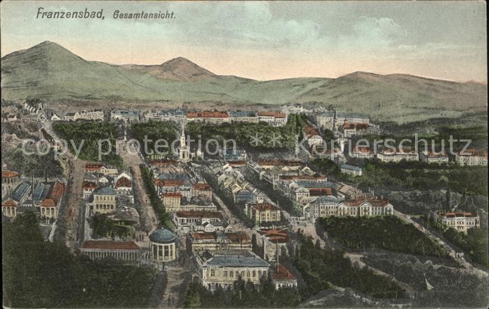 Franzensbad Boehmen Gesamt Stadt