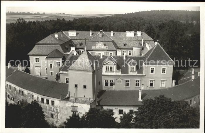 Bystrice pod Hostynem Zamek Fliegeraufnahme