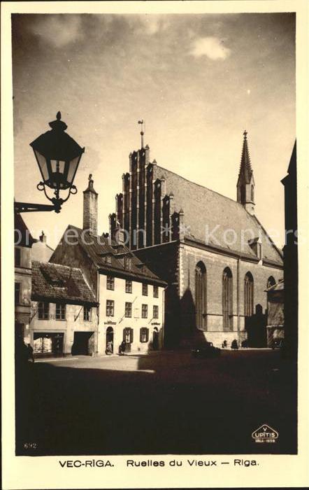 Riga Lettland Vec-Riga Ruelles du Vieux Riga