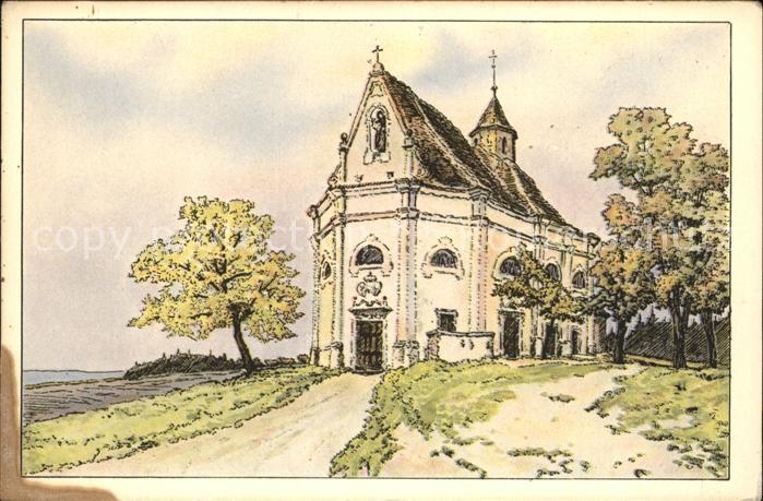 Blatnice Zeichnung Künstlerkarte Sv. Antonicek