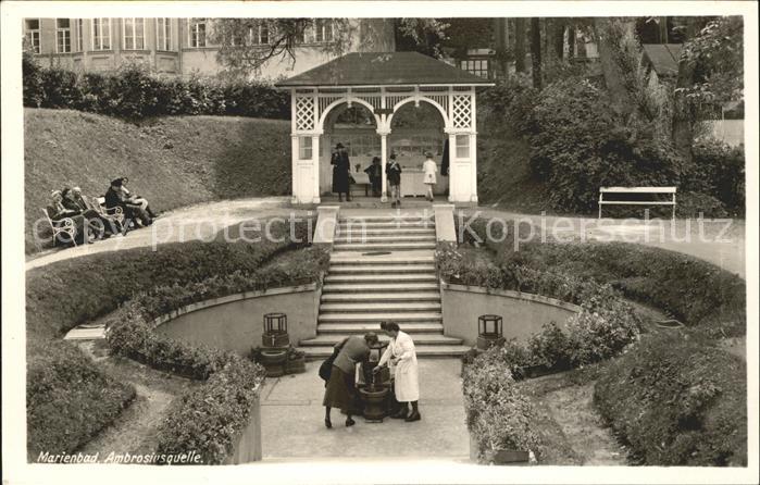 Marienbad Tschechien Boehmen Ambrosiusquelle