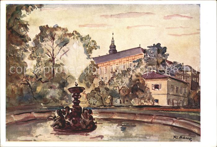 Tschechische Republik Künstlerkarte F. J. Kraus Kromeriz