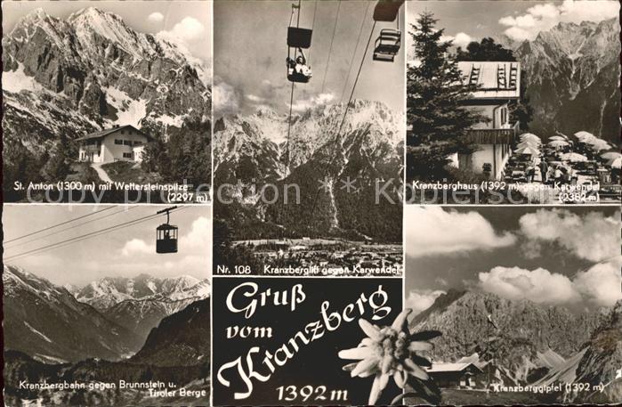 Mittenwald Karwendel Tirol Kranzbergbahn Gipfelhaus Berghaus St. Anton Wetterste