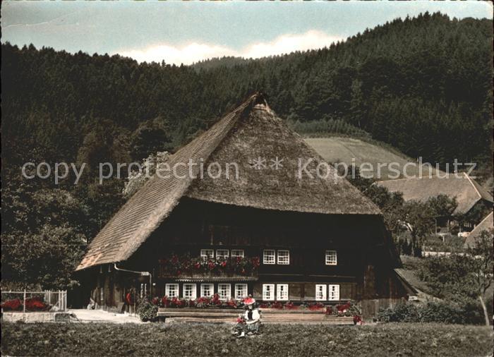 Schwarzwaldhaeuser Bachbauernhof in Gutach Schwarzwaldbahn