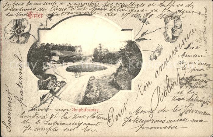 TRIER CITY Amphitheater Ruine Roemerzeit