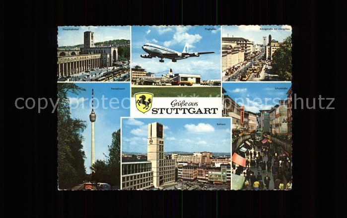 Wappen Stuttgart Flugzeug Stadt