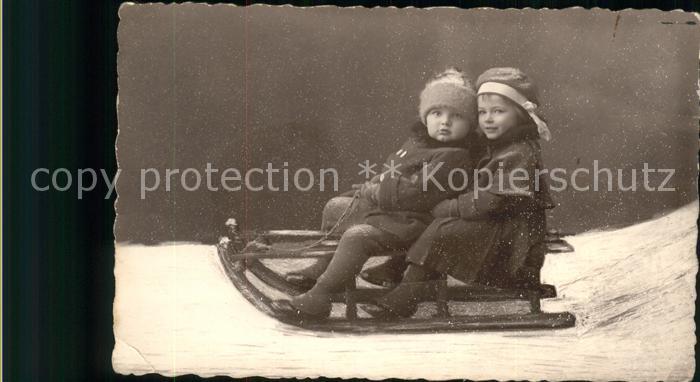Schlitten Schnee Kinder