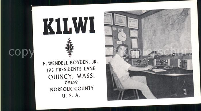 Funkerkarte K1LWI Norfolk County USA