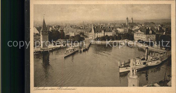 Hafenanlagen Lindau Bodensee Fliegeraufnahme
