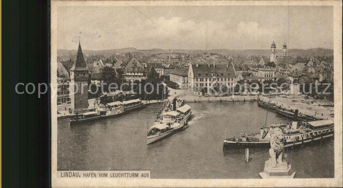 Hafenanlagen Lindau Leuchtturm Bodensee