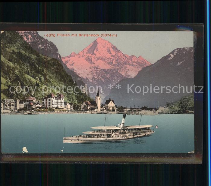 Dampfer Binnenschifffahrt Flüelen Bristenstock