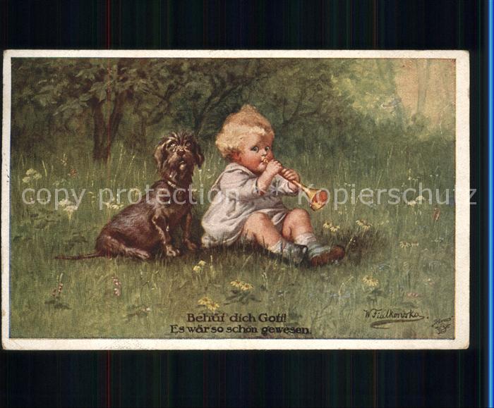 Fialkowska Behüt dich Gott Kind Hund