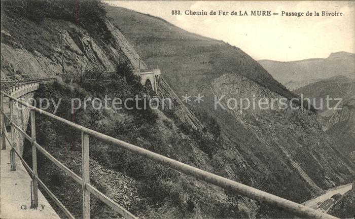 La Mure Chemin de Fer Passage de la Rivoire Pon