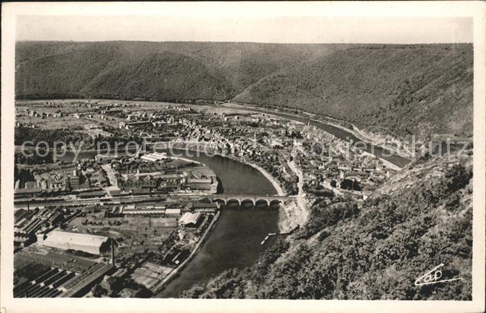 Revin Vue generale Boucle de la Meuse 3 Ponts