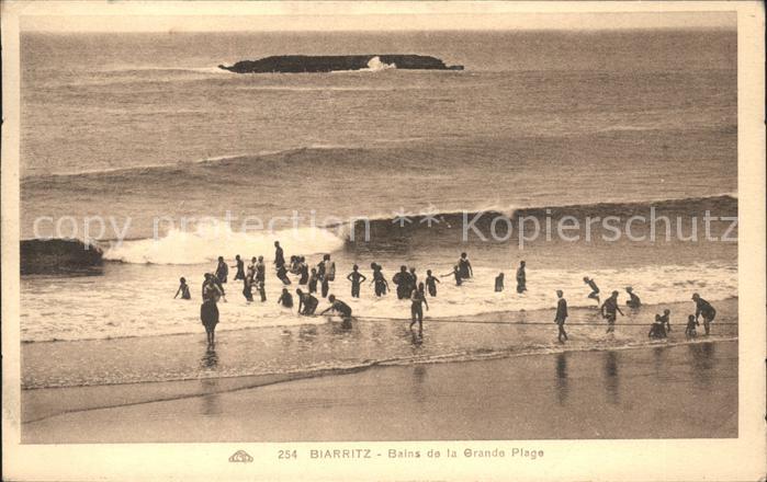 Biarritz Pyrenees Atlantiques Bains de la Grande Plage