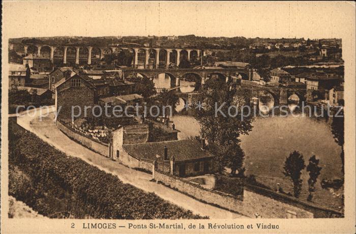 Limoges Haute Vienne Ponts St. Martial de la Revolution et V