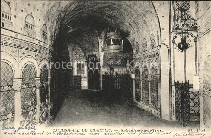 Chartres 28 Cathedrale Notre Dame sous Terre