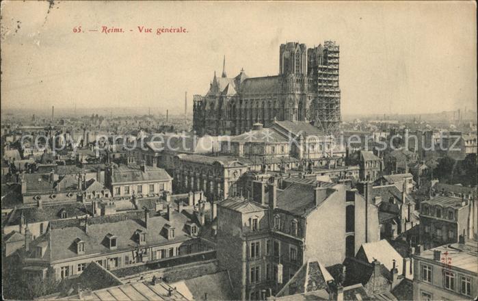 Reims Champagne Ardenne Vue generale Cathedrale