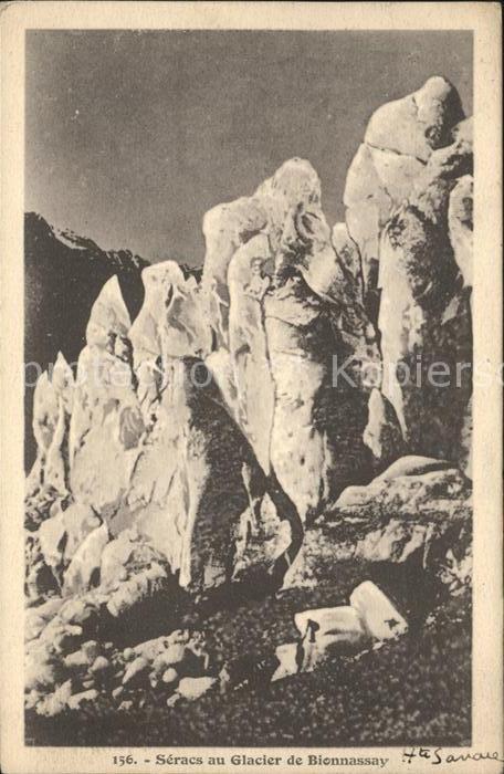 Chamonix Seracs au Glacier de Bionnassay Gletsch