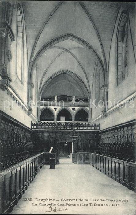 Saint-Pierre-de-Chartreuse Isere Couvent de la Grande Chartreuse Chapell