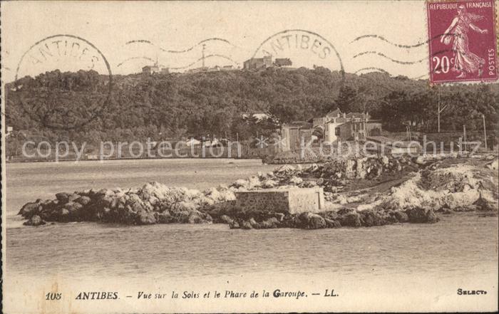 Antibes Alpes Maritimes Vue sur la Solis et le Phare de la Garo