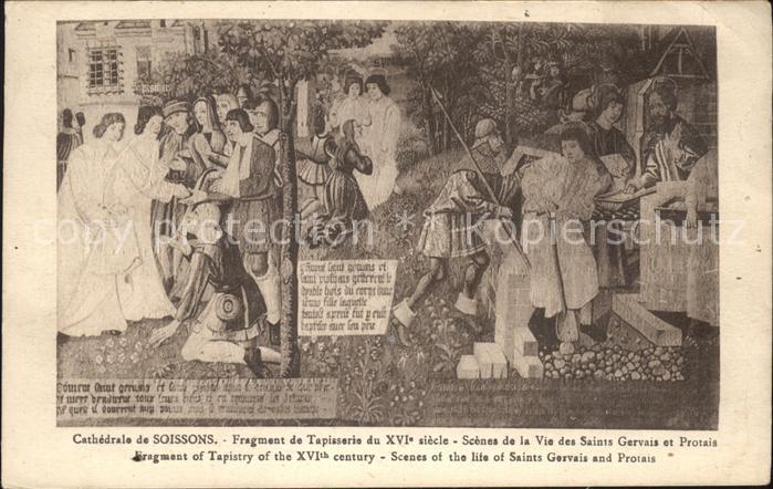 Soissons Aisne Cathedrale Tapisserie du XVIe siecle