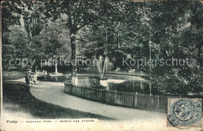 Vichy Allier Nouveau Parc Bassin des Cygnes Stempel
