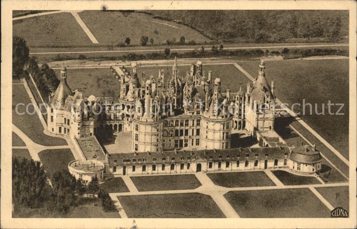 Chambord Blois Chateau vue aerienne Serie Chateaux de