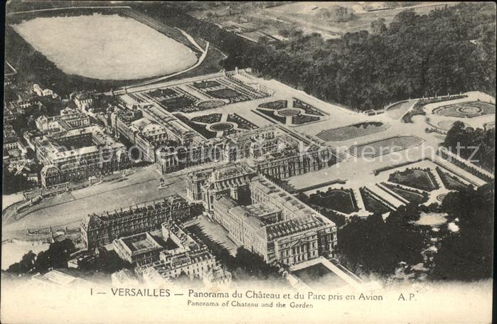 Versailles Yvelines Chateau et Parc vue aerienne