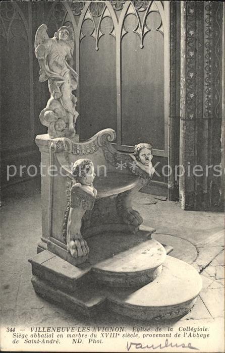 Villeneuve-les-Avignon Eglise de la Collegiale Siege abbatial