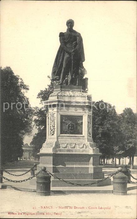 Nancy Lothringen Statue de Drouot Cours Leopold Monument