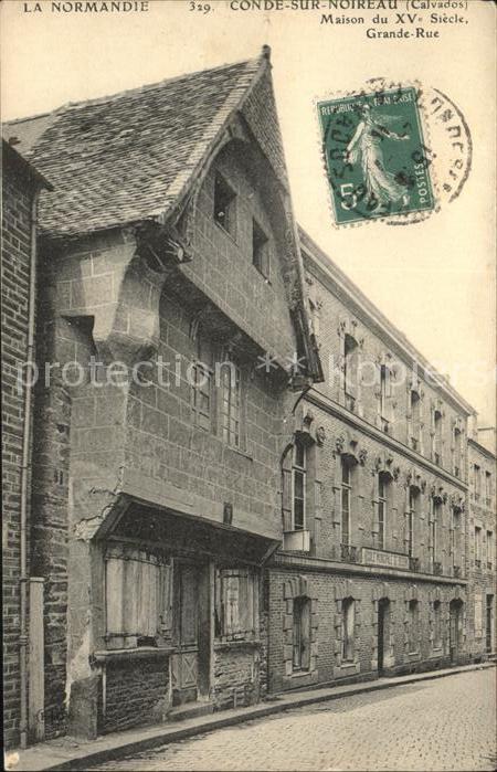 Conde-sur-Noireau Maison du XVe siecle Grande Rue Stempel