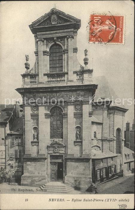 Nevers 58 Eglise Saint Pierre XVIIe siecle Stempe
