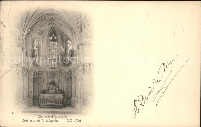 Amboise Chateau Interieur de la Chapelle