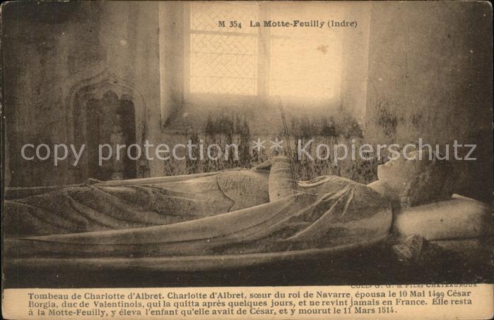 La Motte-Feuilly Tombeau de Charlotte d_Albret