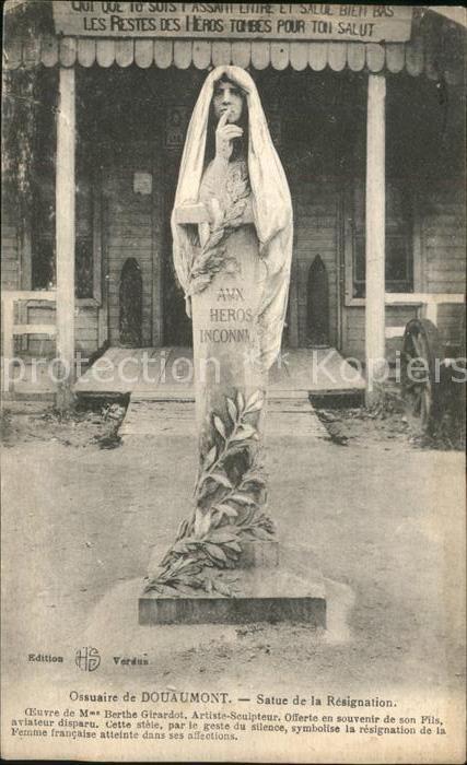 Douaumont Ossuaire Statue de la Resignation