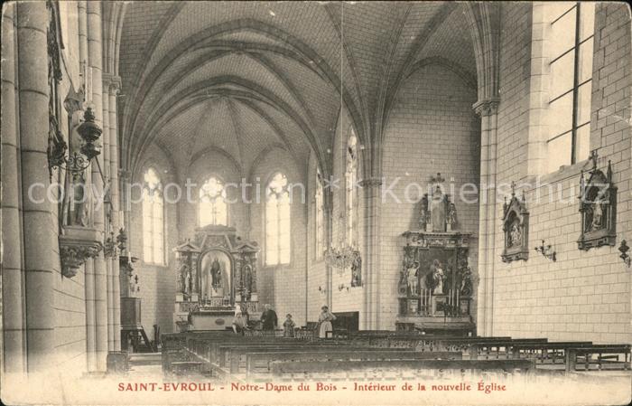 Saint-Evroult-Notre-Dame-du-Bois Interieur de la nouvelle Eglise